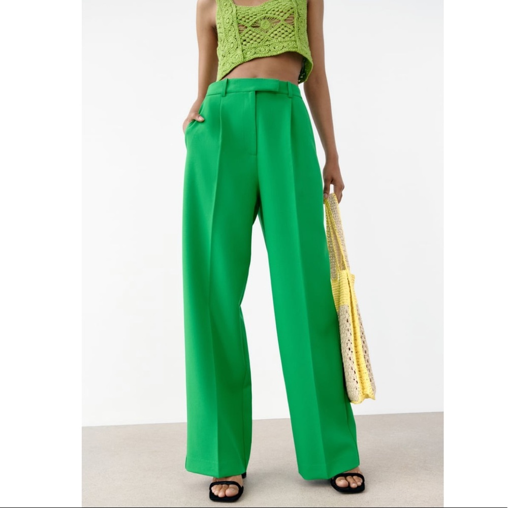 Last 🔥Zara wide leg menswear pants - Picture 15 of 16